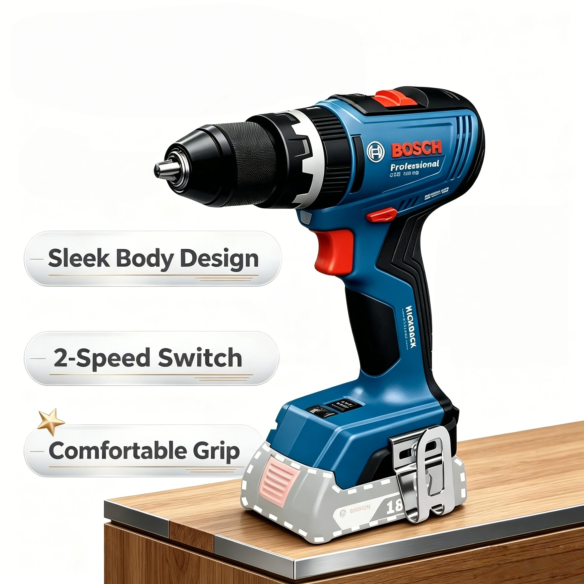 Bosch Drill Gsb 18V - Trapani Compatti Bosch GSR 18V-65, GSB