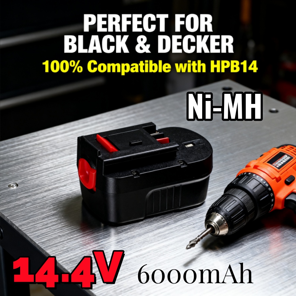 Batteria Ni-MH 14.4V 6000mAh p - Black+Decker Tool Cordless recensione e prezzo
